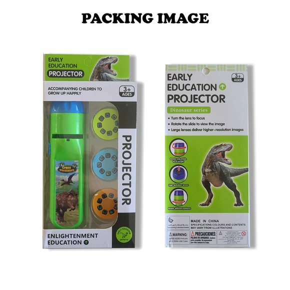 Dinosaurs Flashlight Bedtime Projector Light Educational Toys For kids set of 1 - Picture 7 of 10
